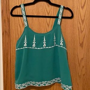 Green Silk Tank